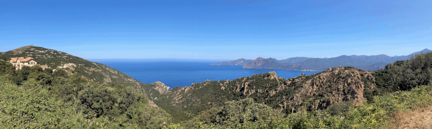 Panorama golfe des calanques de Piana en Corse