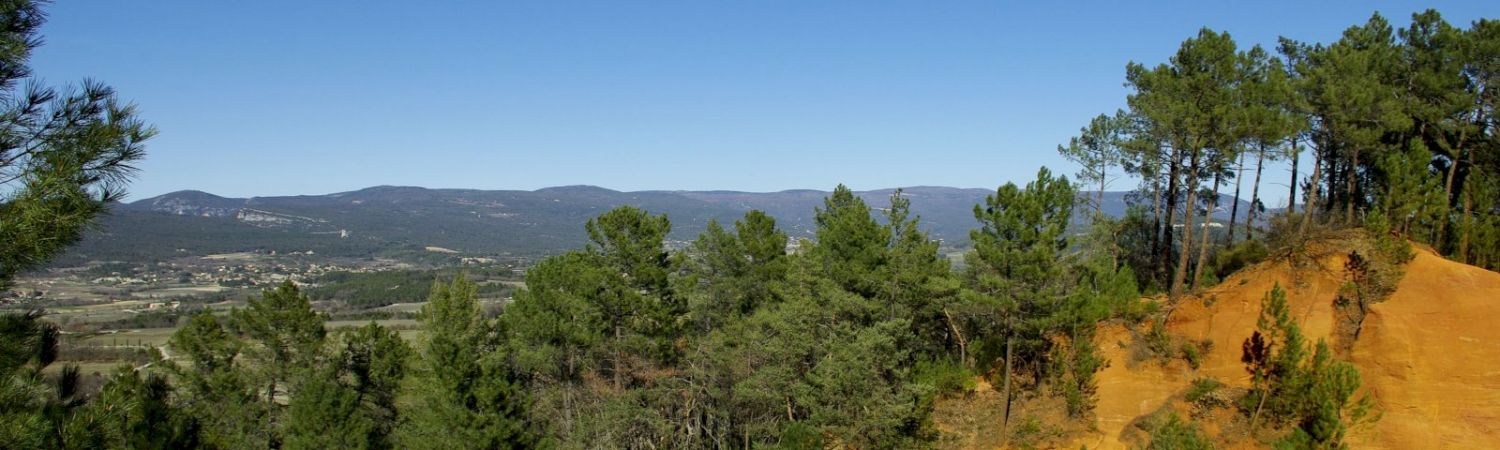 Sentiers des Ocres de Roussillon au coeur du Luberon